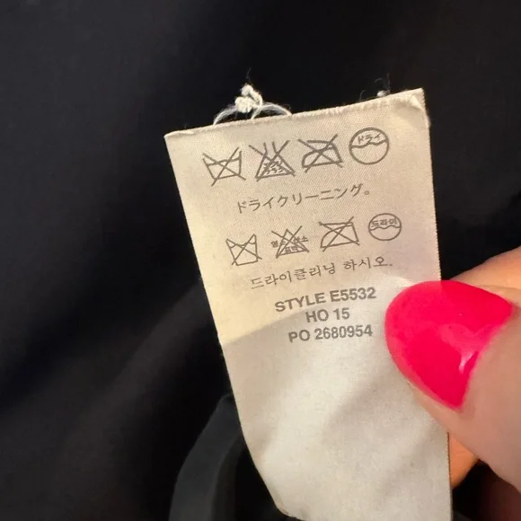 J. Crew Overlap Shift Dress in Black - Picture 5 of 8